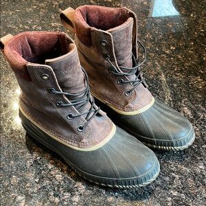 Sorel Brown and Black Durable Rain & Snow Boots